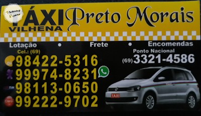 Preto Morais Taxista Cerejeiras RO